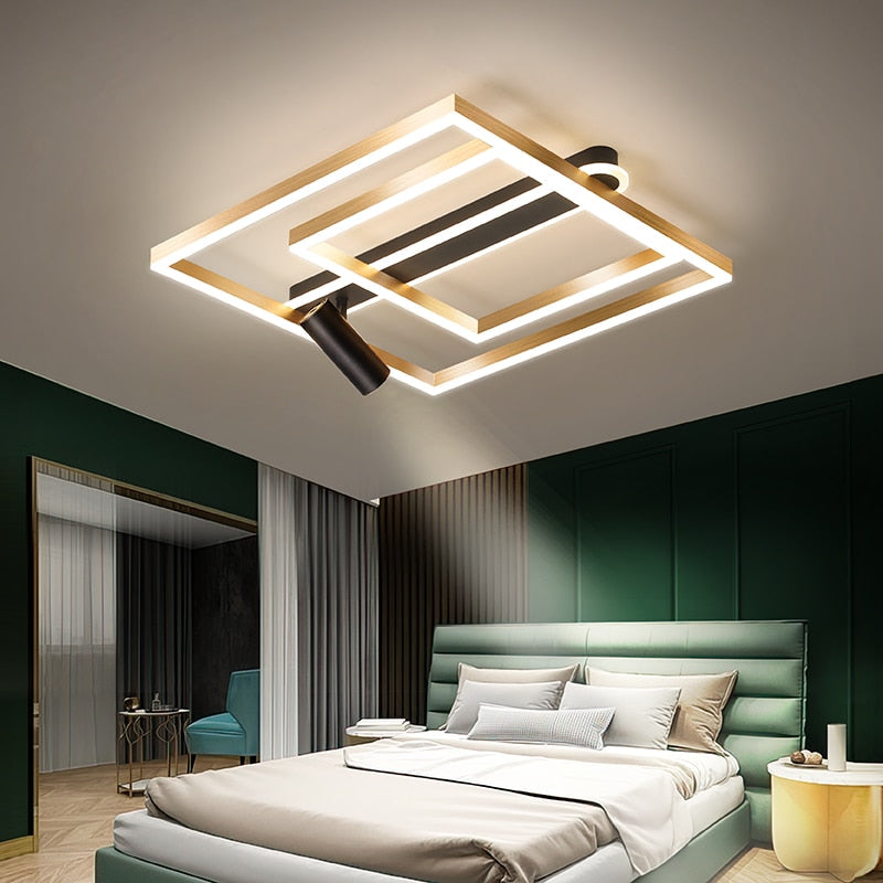 Nordic Bedroom Ceiling Lamp Modern Minimalist Style With Spotlight Led Master Study Light