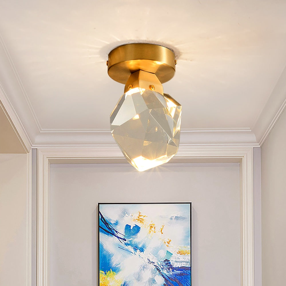 Ceiling Chandelier Living Room Decoration Bedroom Led Lights For Diamond Crystal Corridor Entrance