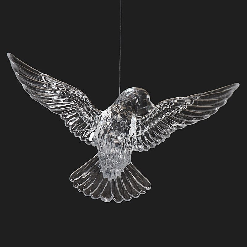 Elegant Acrylic Hummingbird Pendant - Perfect For Hotel Lobbies Grand Entranceways Villas And