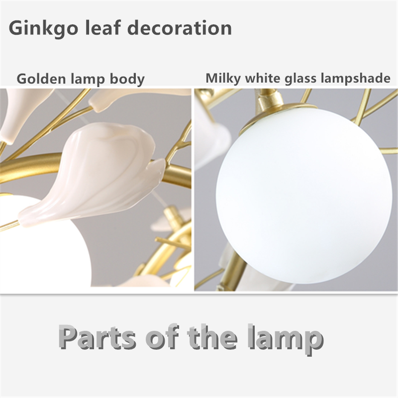 Nordic Pendant Lamp Luxury Living Room Decoration Chandelier Modern Romantic Petal Bedroom Indoor