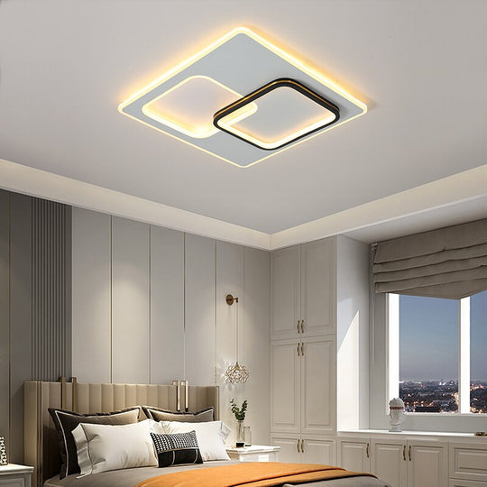 Postmodern Minimalist Creative Bedroom Led Chandeliers Ultra-Thin Nordic Luxury Living Room Circular