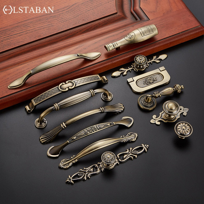 Vintage Zinc Alloy Handles For European - Style Furniture Doors And Drawers Door Handle