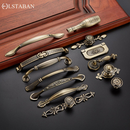 Vintage Zinc Alloy Handles For European - Style Furniture Doors And Drawers Door Handle