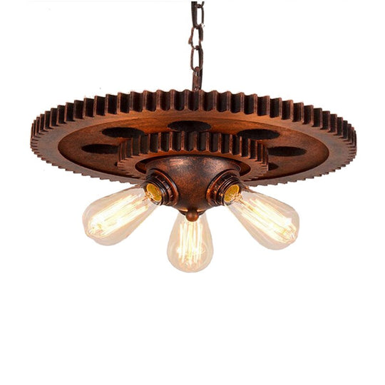 Loft Retro Pendant Lamp Industrial Iron Chandelier Personality Fixture For Hotel Restaurant Bar