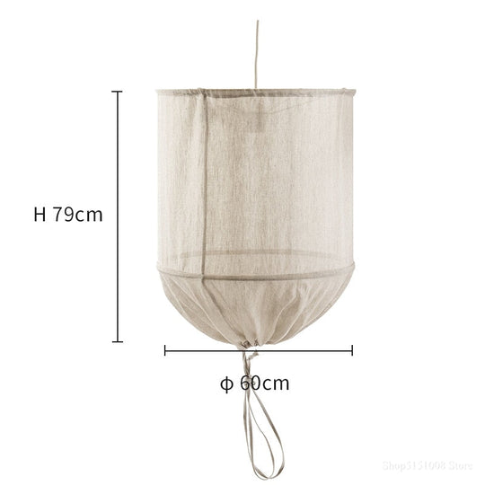 Nordic Design White Linen Cotton Diy Pendant Lights Fabric Lampshade Led Hanging Lamps For Finning