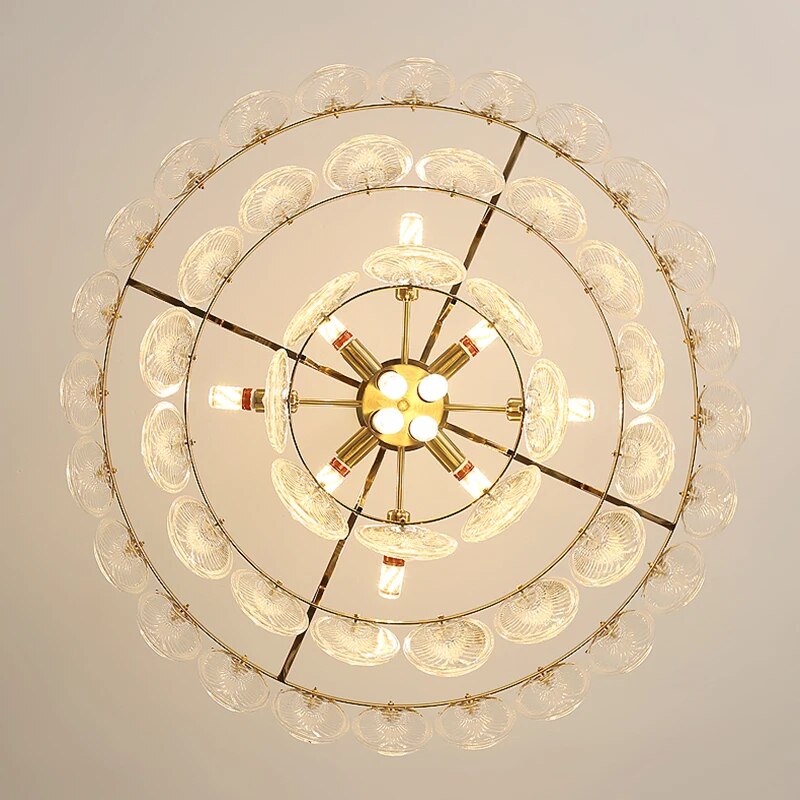 Lyric - Modern French Style Light Luxury Round Glass Chandelier Versatile And Creative Lighting For