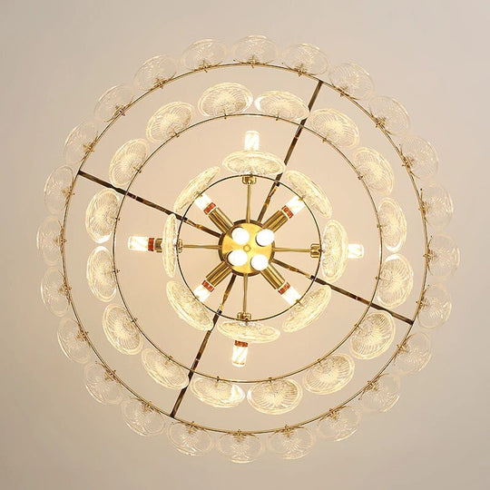 Lyric - Modern French Style Light Luxury Round Glass Chandelier Versatile And Creative Lighting For