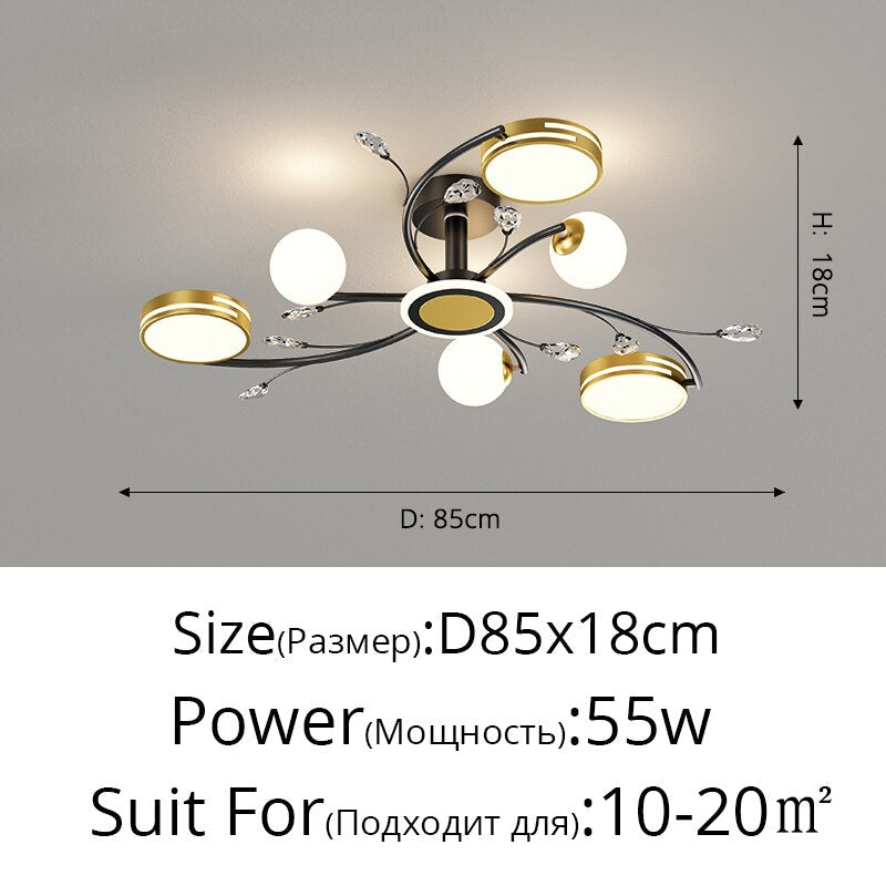 Metro - Modern Decorative Flush Mount Dining Table Living Room Bedroom Home Decoration Interior