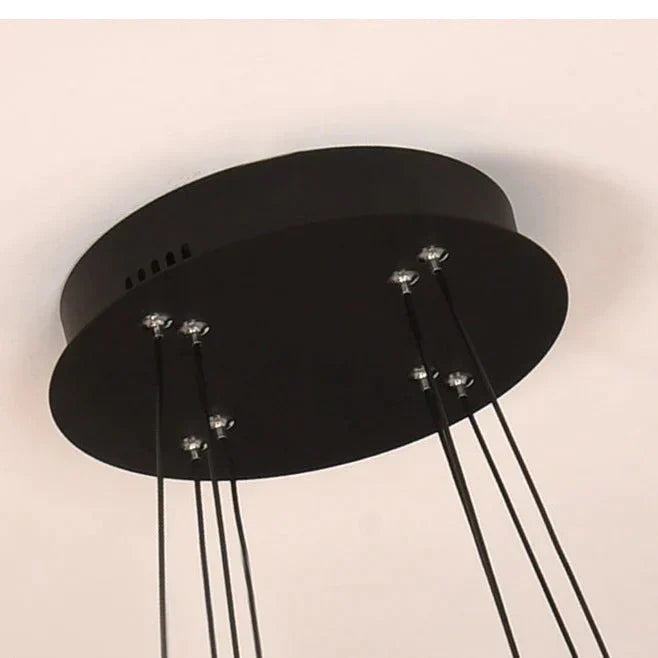 Modern Bedroom Living Room Dining Lamp Creative Personality Simple Ring Chandelier Pendant