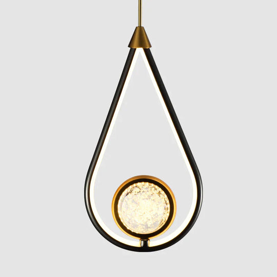 New Nordic Modern Simple Single Led Chandelier Bedside Lamp Long Dining Room Pendant