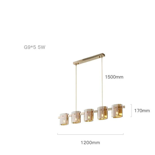 Modern Light Luxury Living Room Chandelier Simple Bedroom Creative High - End Nordic Restaurant Bar
