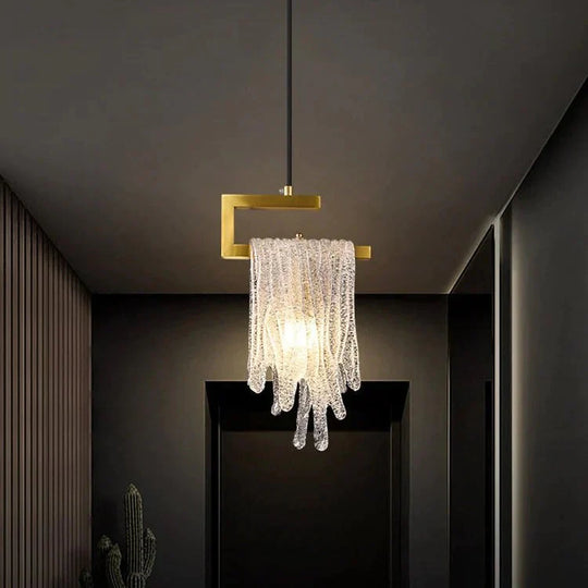 Modern Light Luxury All Copper Small Chandelier Nordic Creative Bedroom Bedside Corridor Aisle