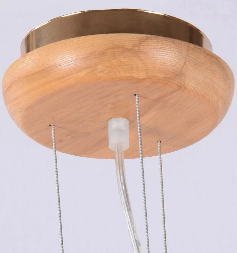 Nordic Led Chandelier Creative Restaurant Personalized Living Room Bedroom Hotel Decorative Wooden