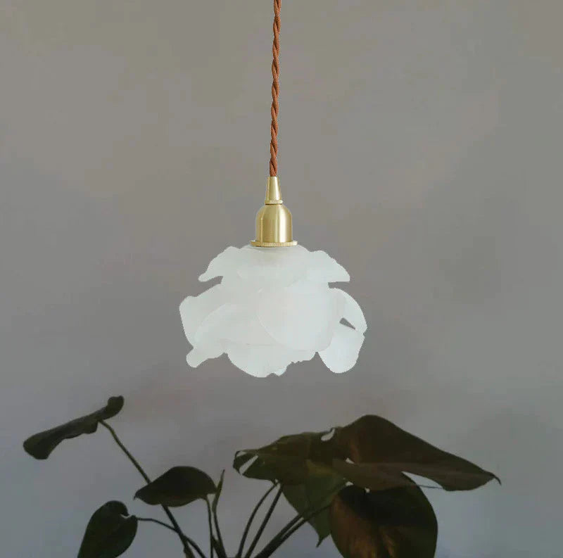 Brass Country B & Hotel Corridor Living Room Dining Minimalist Mini Flower Chandelier Pendant