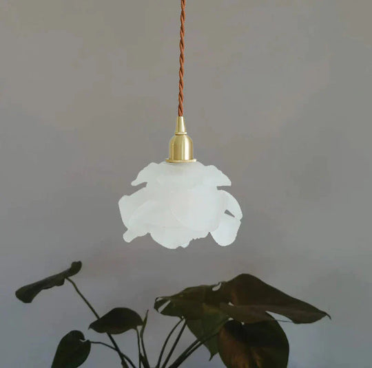 Brass Country B & Hotel Corridor Living Room Dining Minimalist Mini Flower Chandelier Pendant