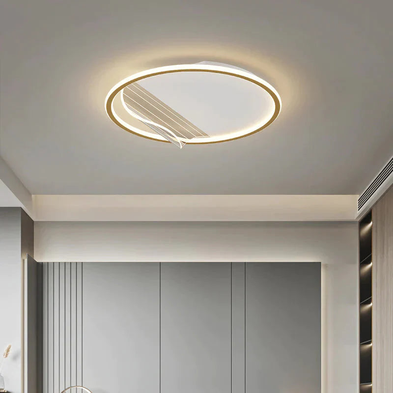 Simple Modern Bedroom Ceiling Lamp Light Luxury Led Whole House Living Room Gold Lighting