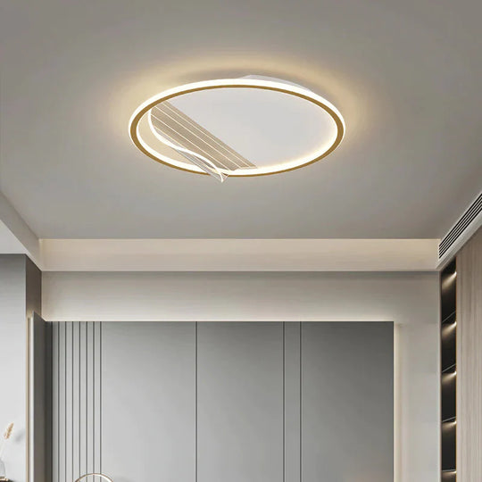 Simple Modern Bedroom Ceiling Lamp Light Luxury Led Whole House Living Room Gold Lighting