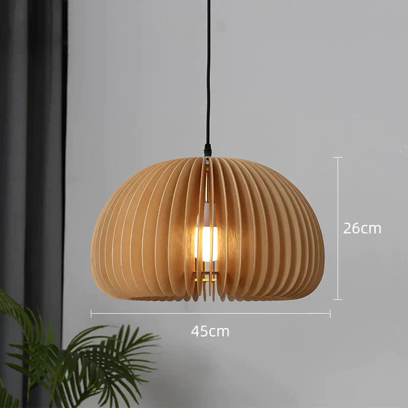 Retro Pumpkin Basswood Chandelier Atmosphere Lamp Copper / Dia45Cm No Light Source Pendant