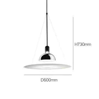 Nordic Designer Light Luxury Creativity Simple Model Room Restaurant Study Ufo Chandelier Black /