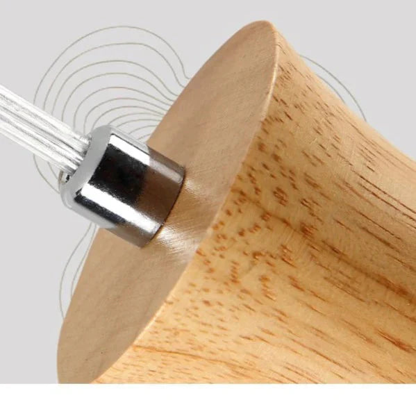 Nordic Restaurant Small Chandelier Solid Wood Creative Personality Single Head Three Bedside Bar