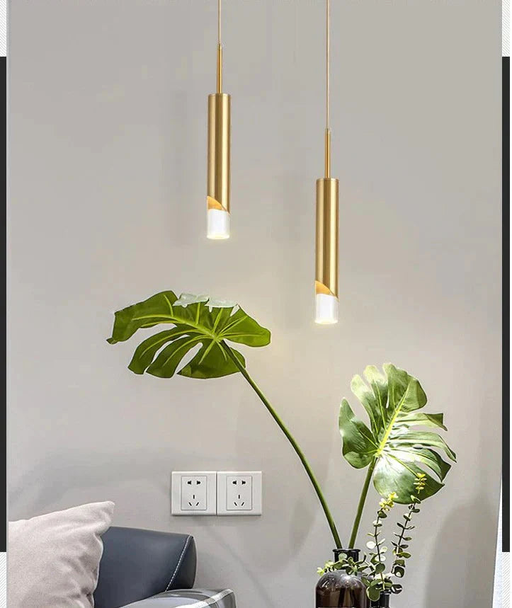 Single Head Bedside Chandelier Simple Personalized Small Pendant