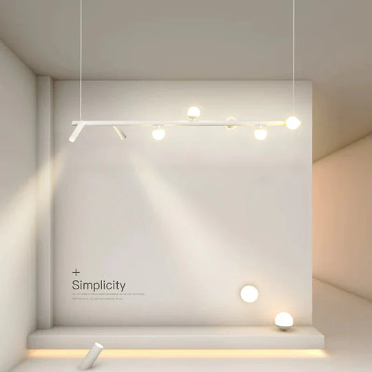 Simple Chandelier Led Dining Room Lamp Modern Nordic Living Studio Designer Bar Pendant