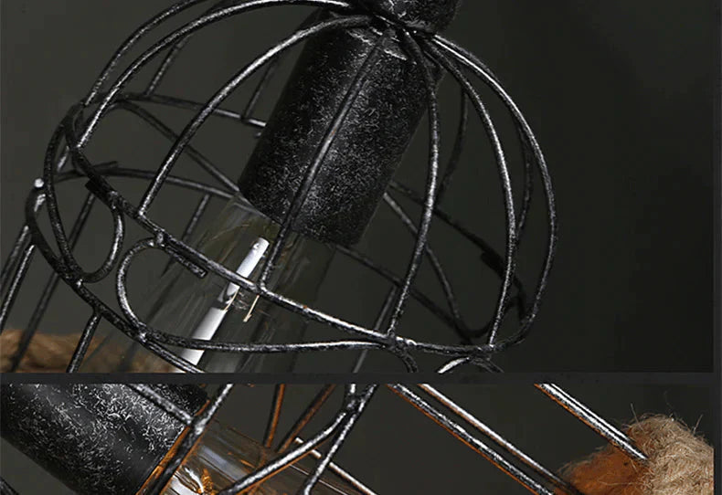 Vintage Restaurant Creative Hemp Rope Chandelier Pendant