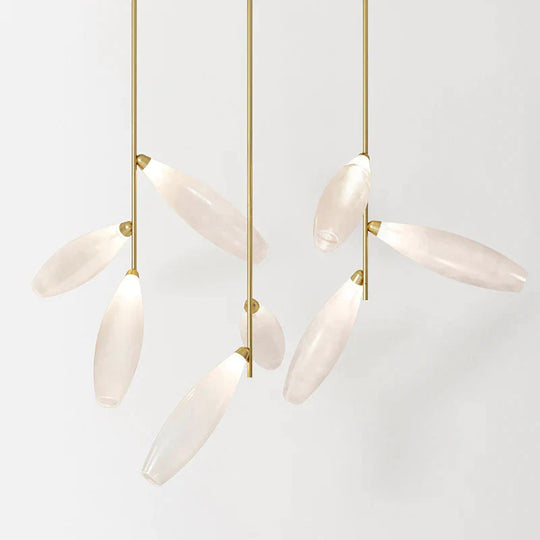 New Glass Living Room Lamp Designer Creative Personality Bedroom Study Exhibition Hall White