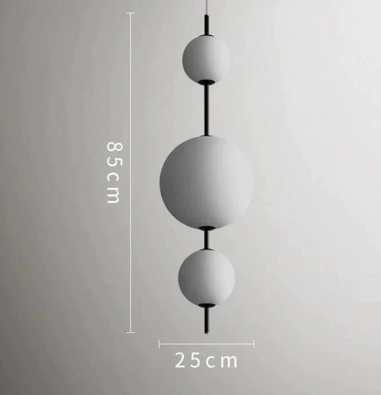 Nordic Simple Modern Restaurant Lamps Personalized Creative Glass Led Large And Small Ball