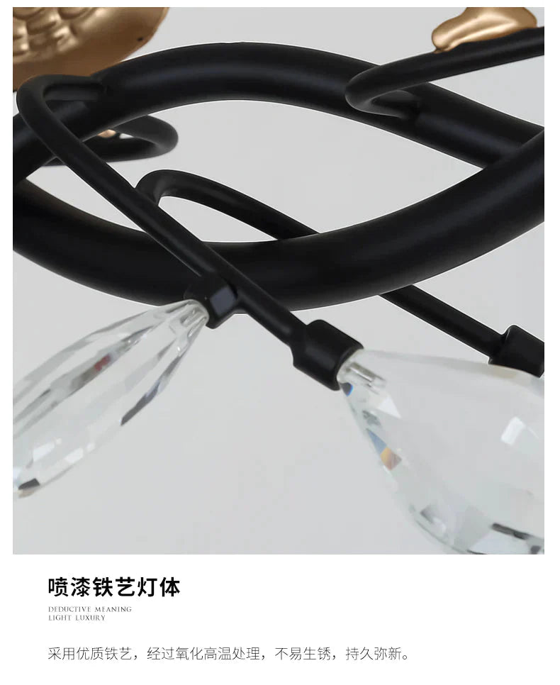 Northern Europe Led Corridor Bird Ceiling Lamp