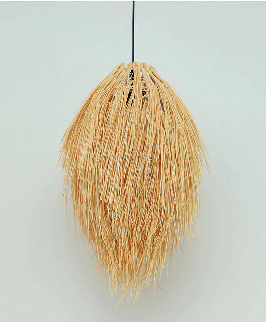 Creative Service Handmade Rattan Lamp Hot Pot Restaurant Bamboo Chandelier Pendant