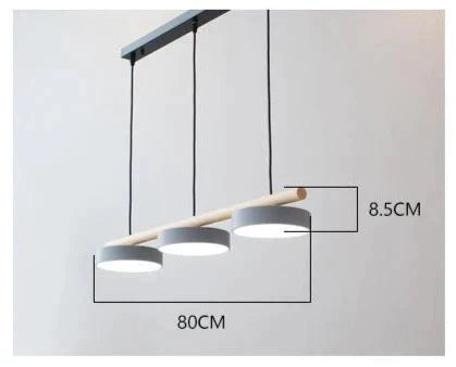 Restaurant Chandelier Three Head Bar Wooden Bird Pendant