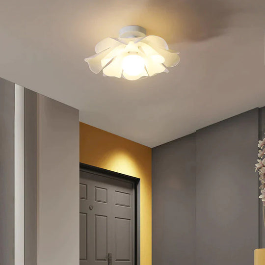 Simple Modern Flower Bedroom Ceiling Lamp Creative Corridor Cloakroom Balcony