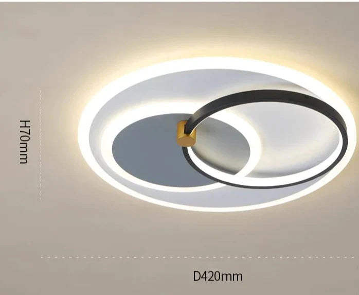 Nordic Living Room Lamp Led Ceiling Household Bedroom Dining Simple Modern Atmosphere Creative Net