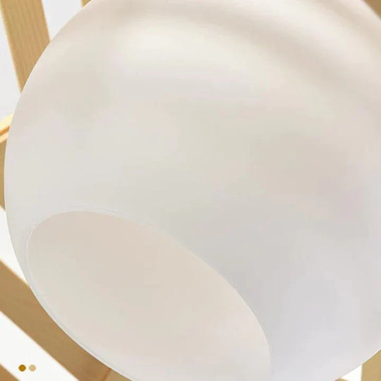 Chandelier Personalized Creative Restaurant Lamp Pinecone Nordic Simple Solid Wood Tatami Bedroom