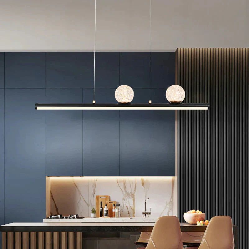 Simple Strip Restaurant Chandelier Personality Creativity Light Luxury Bar Table Lamp Pendant