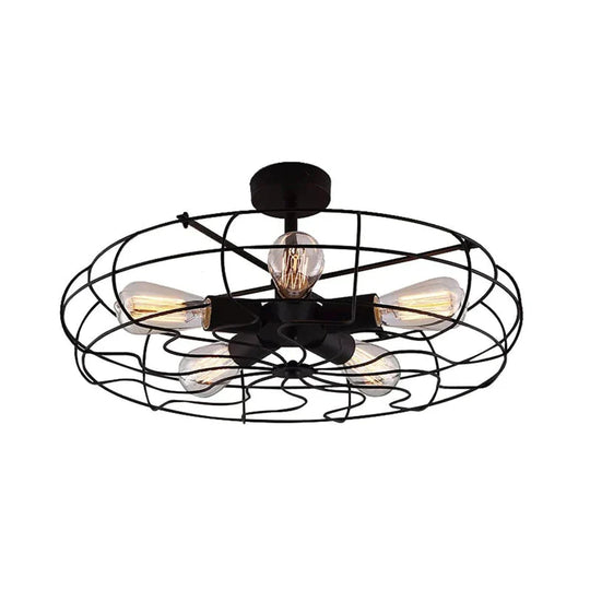 Vintage Industrial Wind Suction Top Lamp Farmhouse Balcony Light B / No Light Source Ceiling