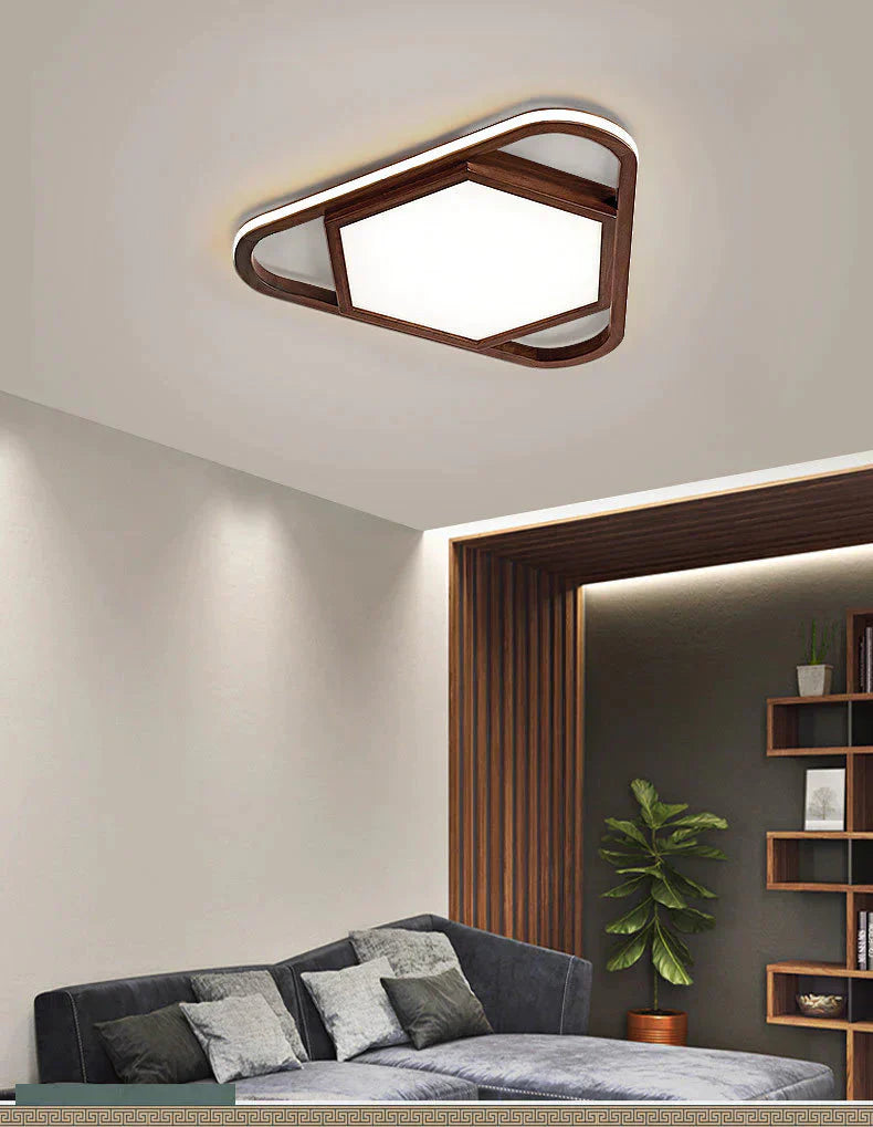 Walnut Bedroom Lamp Simple Creative Led Room Personality Ceiling
