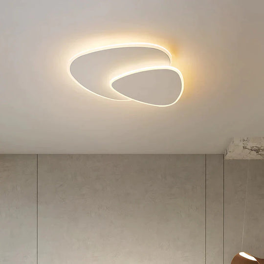 Minimalist Master Bedroom Lamp Nordic Room Modern Simple Creative Triangular Pebble Ceiling