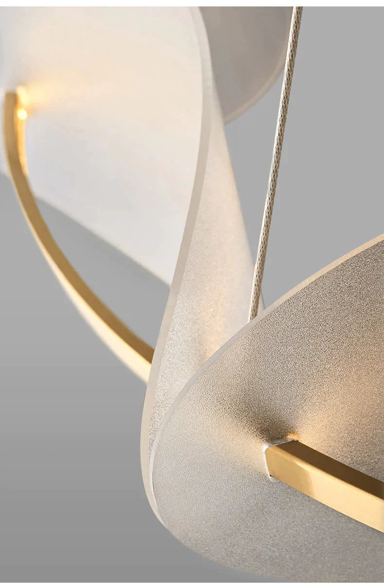 Circular Household Simple Petal Warm Chandelier Pendant