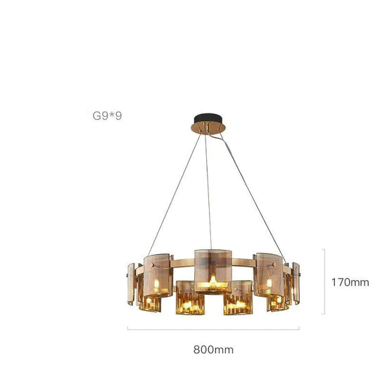 Modern Light Luxury Living Room Chandelier Simple Bedroom Creative High - End Nordic Restaurant Bar