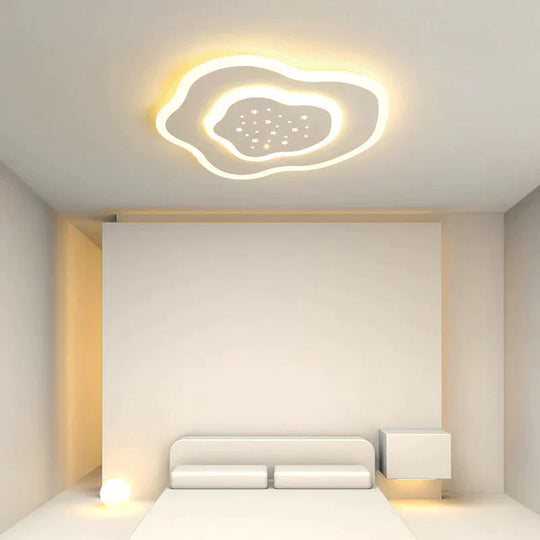 Creative Cloud Stars Ceiling Lamp Bedroom Room Modern Simple And Warm
