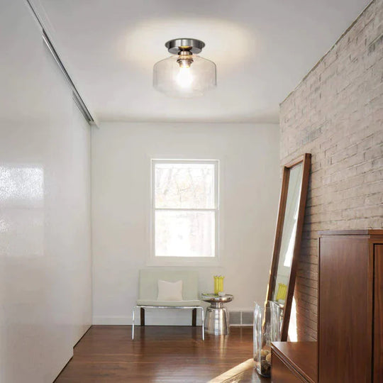 Simple Modern American Glass Ceiling Lamp