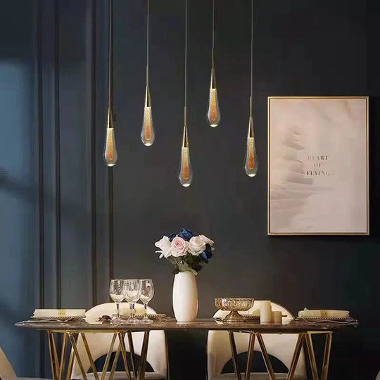 Simple Modern Restaurant Revolving Ladder Crystal Staircase Lighting Creative Personality Hotel