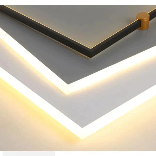 Nordic Living Room Lamp Led Ceiling Square Household Bedroom Dining Simple Modern Atmosphere