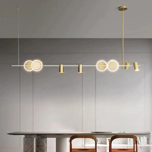 Luxury Dining Room Chandelier Modern Simple Creative Personality Long Table Lamps Pendant