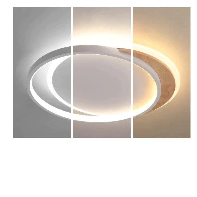 Ceiling Lamp Bedroom Creative Circular Modern Simple Study Nordic Home Warm Romantic Room