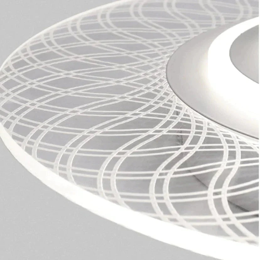 Ceiling Fan Lamp Bedroom Restaurant Creative Personality Ultra - Thin Invisible With