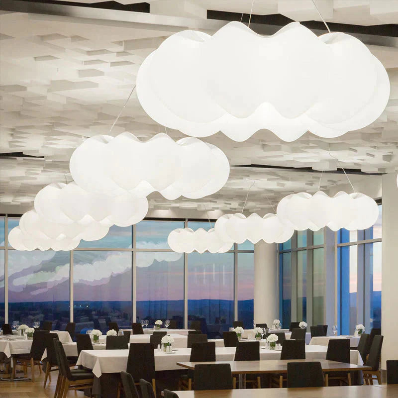 Creative Cloud Chandelier Nordic Simple Modern White Lamp Pendant