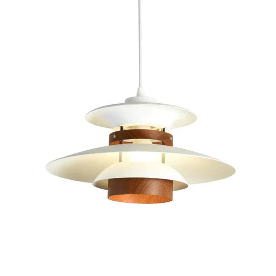 Nordic Walnut Restaurant Chandelier Simple Creative Solid Wood Bedroom Pendant